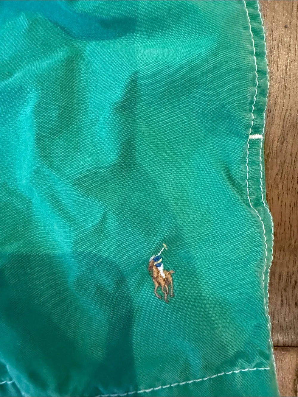 Toddler Green Polo Ralph Lauren swim trunks